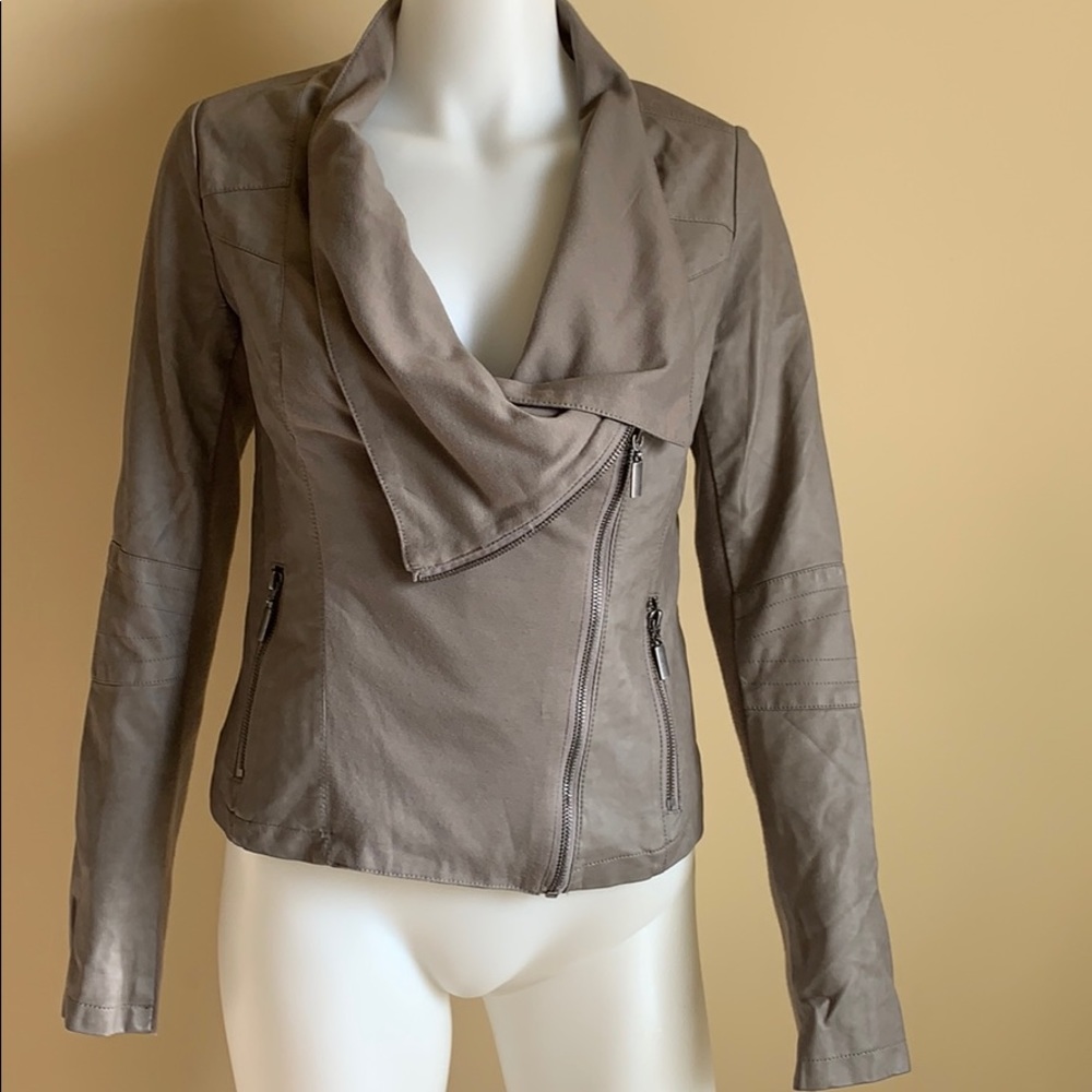 NWOT Bar III Asymmetrical Zip Moto Style Jacket, S